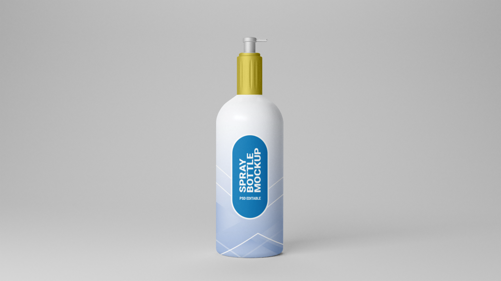 Spray bottle mockup free psd
