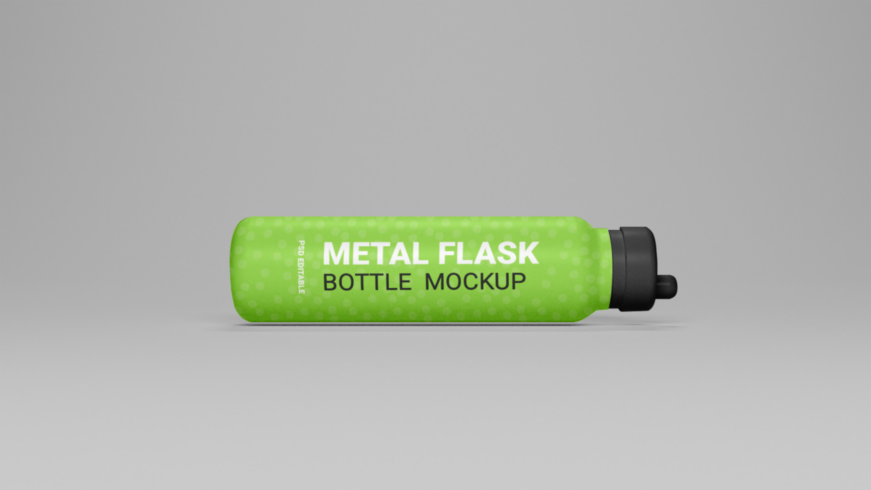 PSD flask water bottle mockup