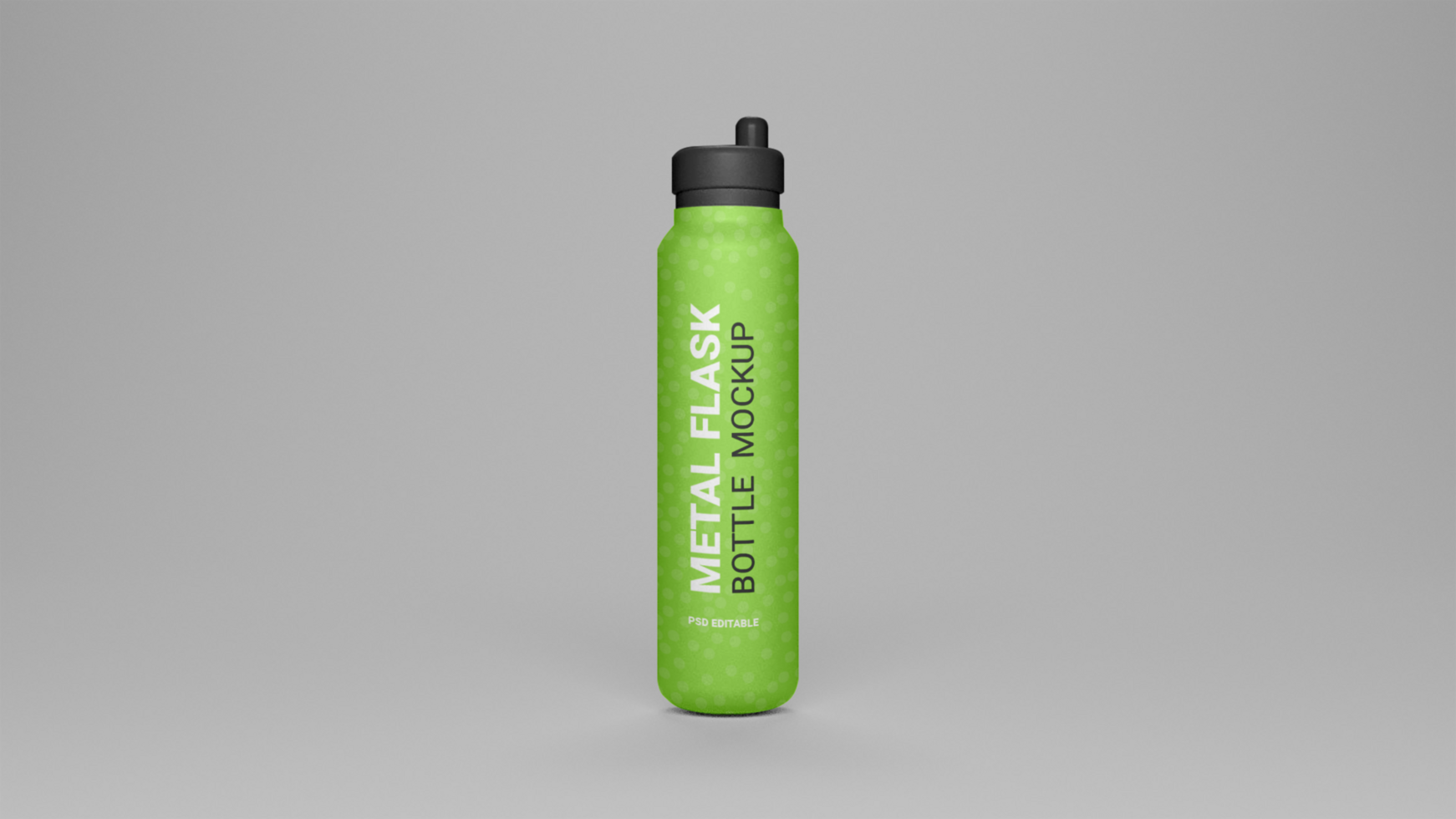 PSD flask water bottle mockup