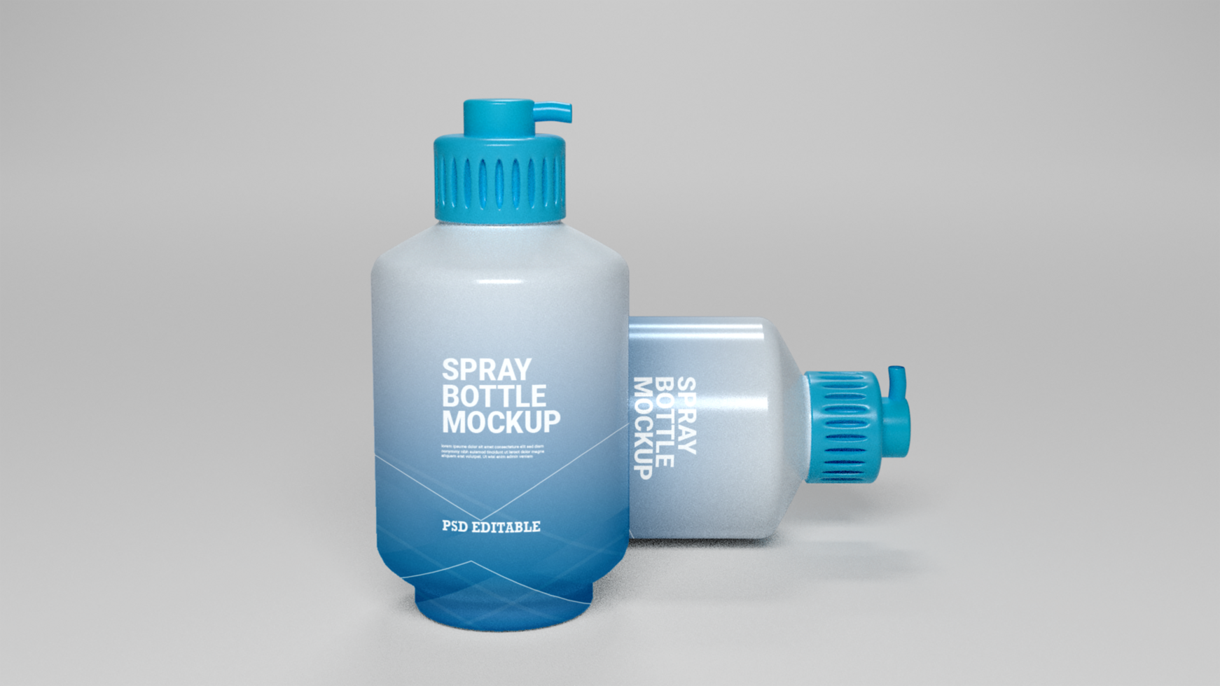 Spray bottle mockup free psd