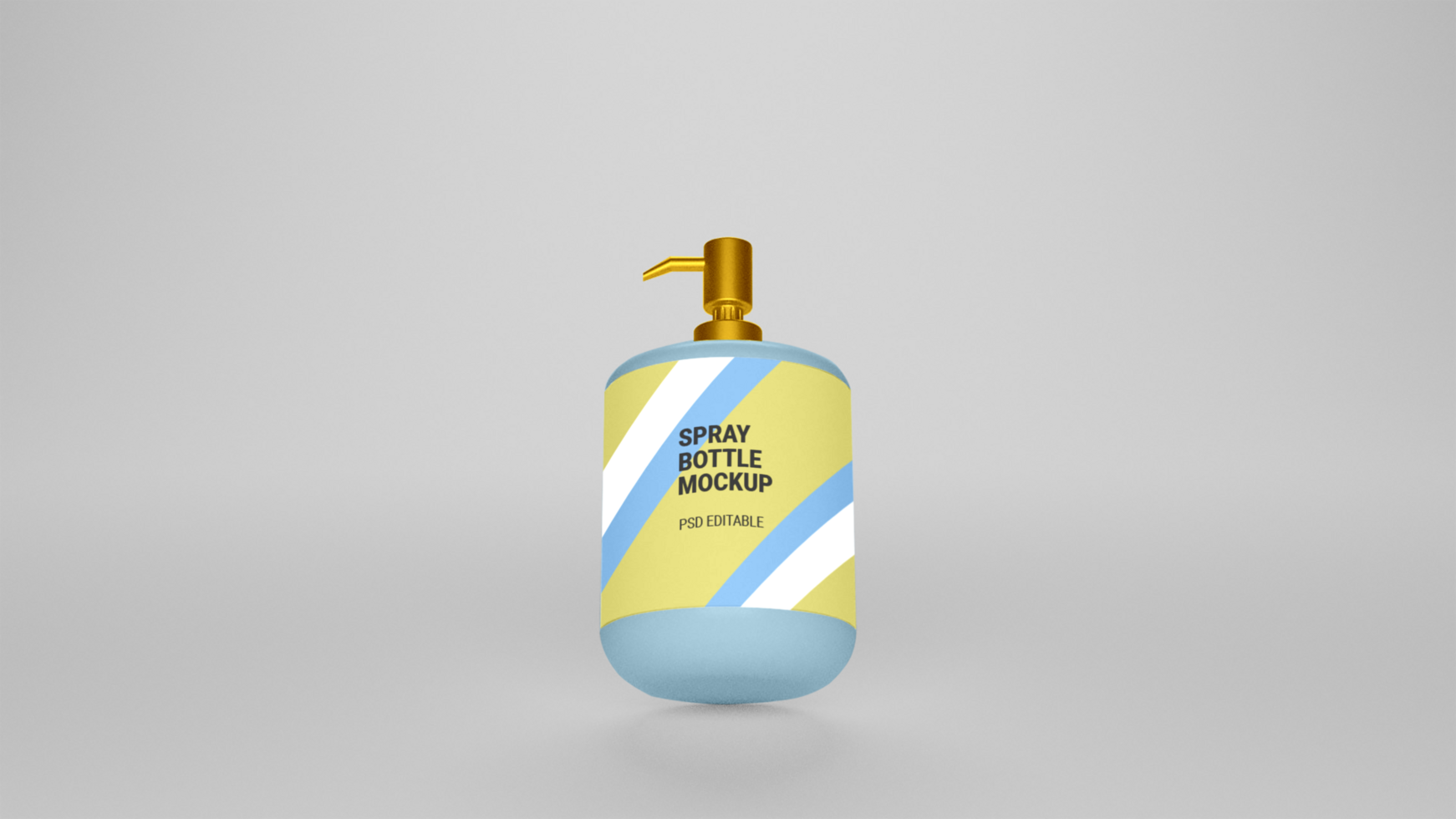 PSD spray bottle mockup