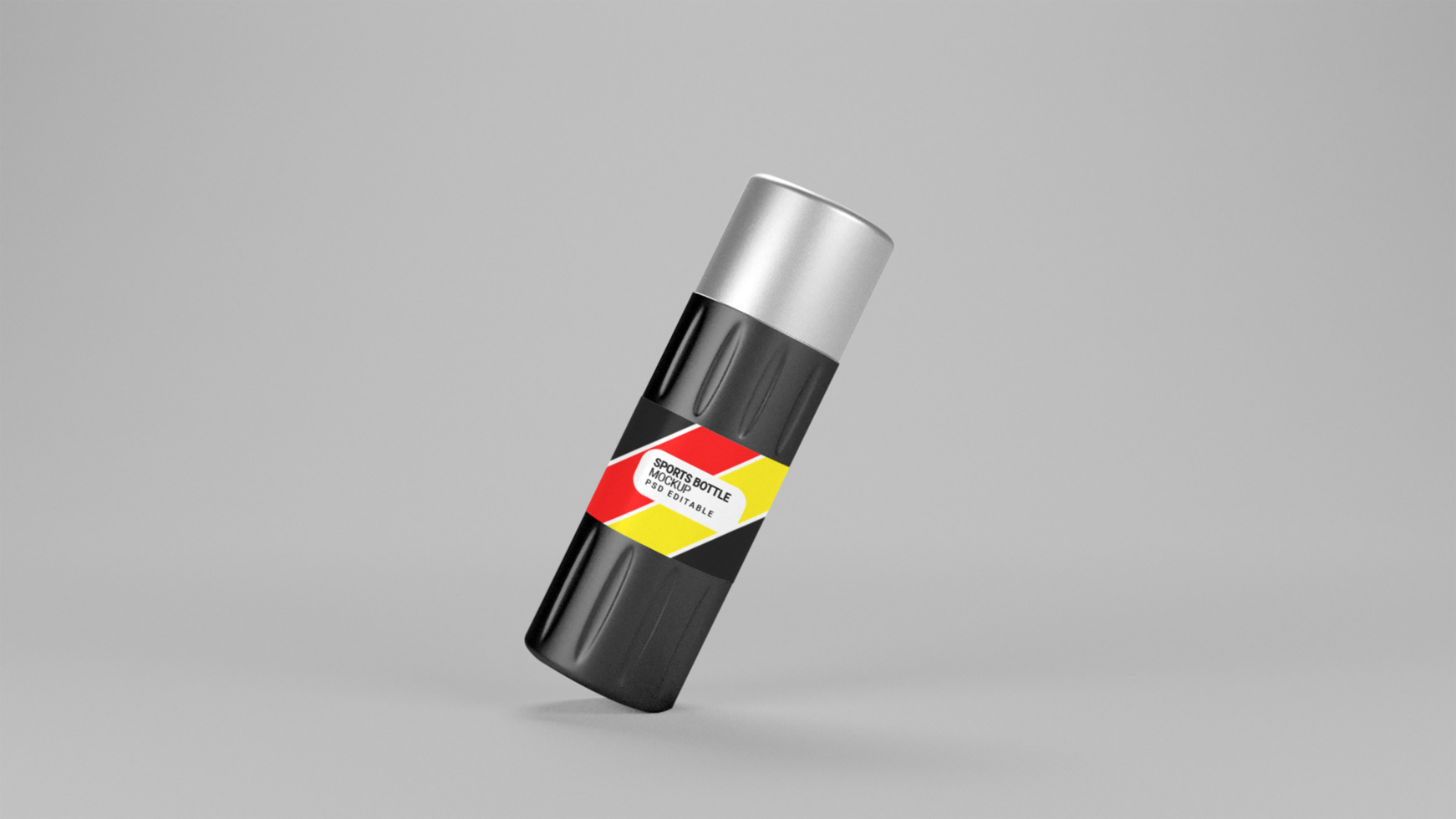 PSD flask water bottle mockup