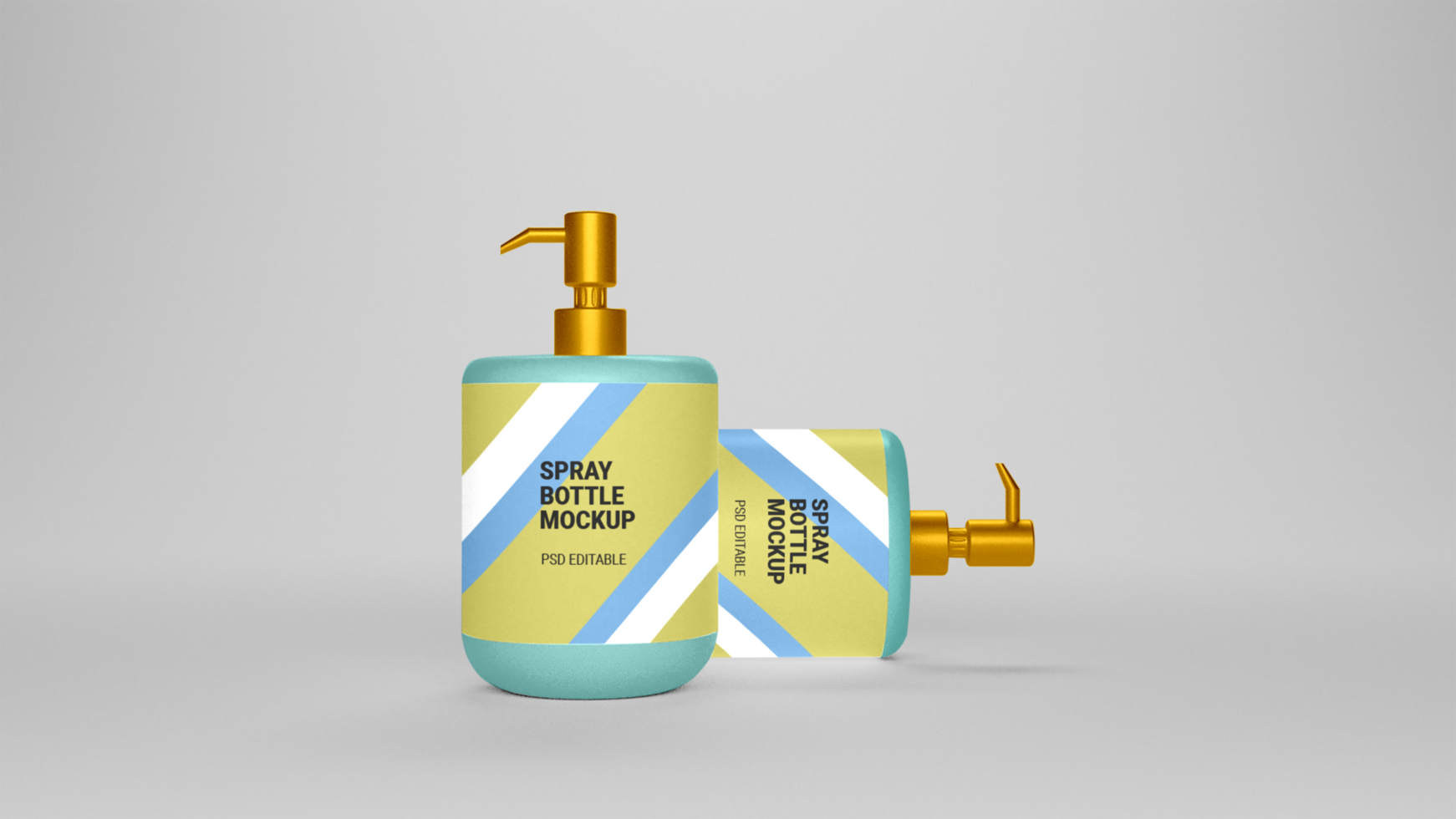 PSD spray bottle mockup
