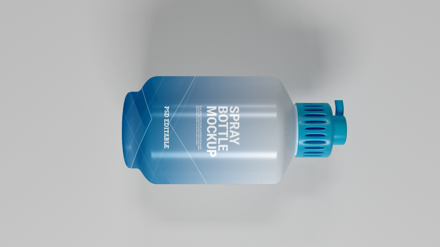 Spray bottle mockup free psd