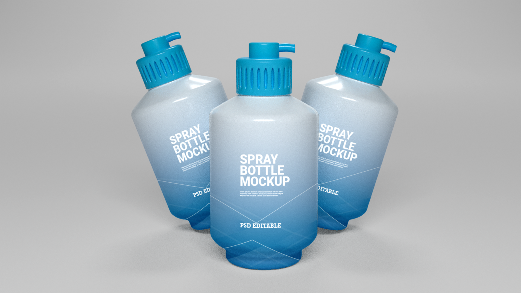 Spray bottle mockup free psd