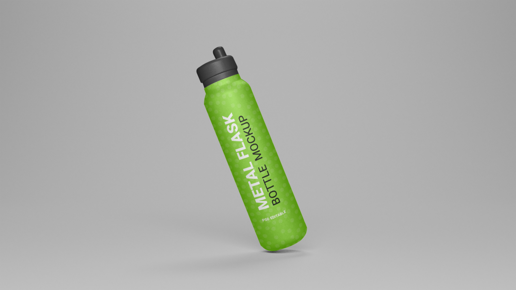 PSD flask water bottle mockup