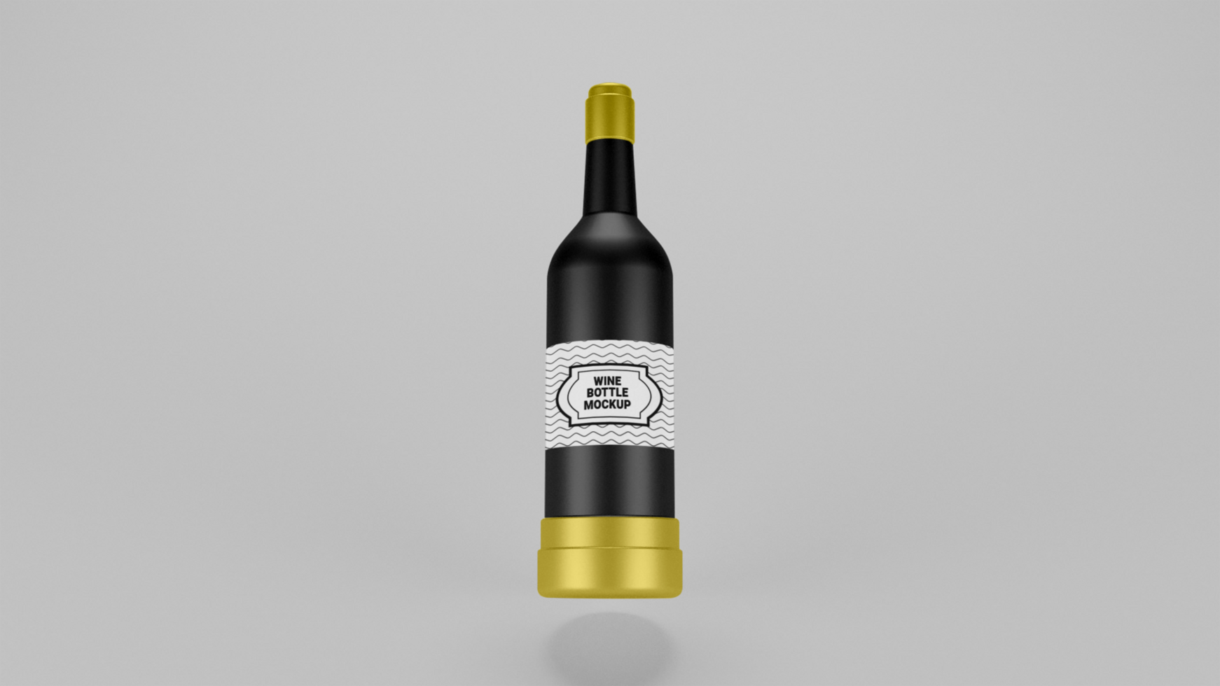 psd Wein Flasche Attrappe, Lehrmodell, Simulation