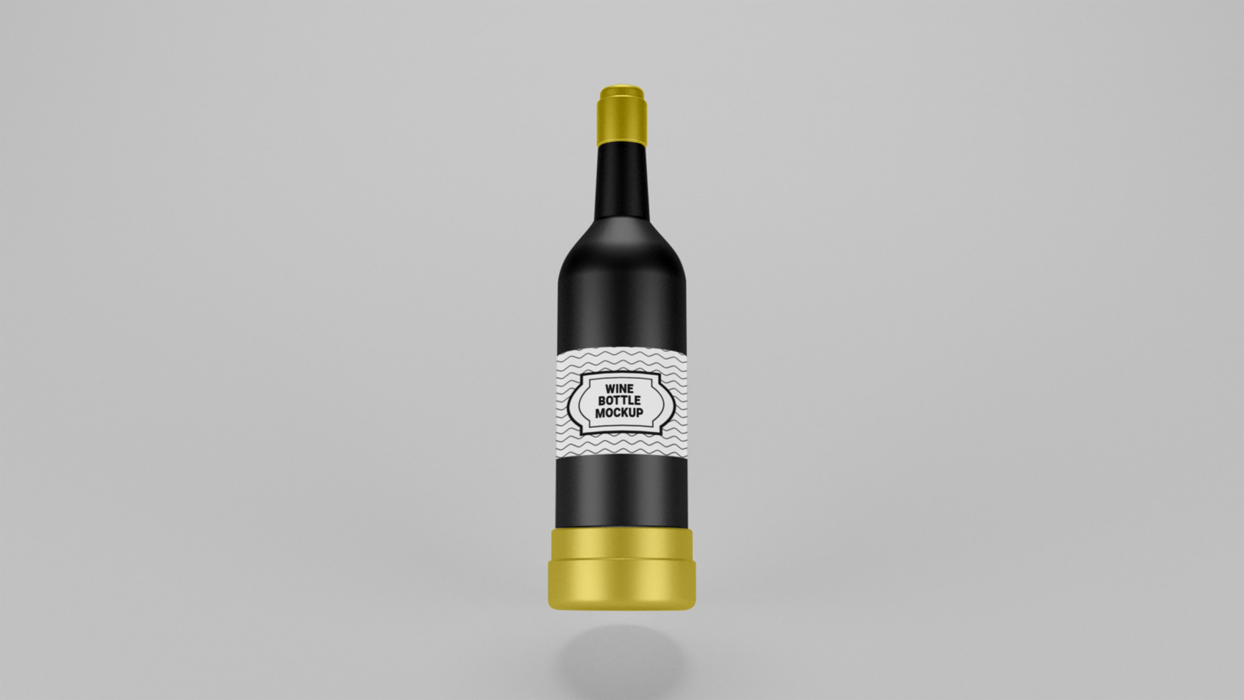 PSD wine bottle mockup