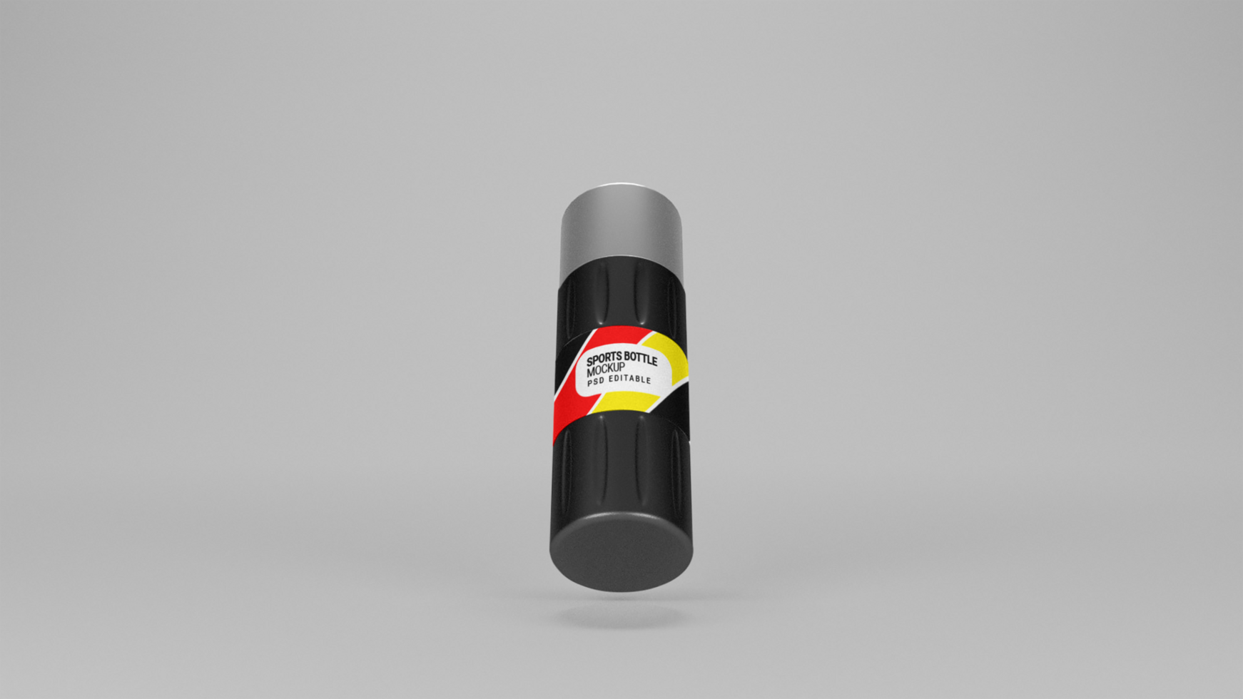 PSD flask water bottle mockup