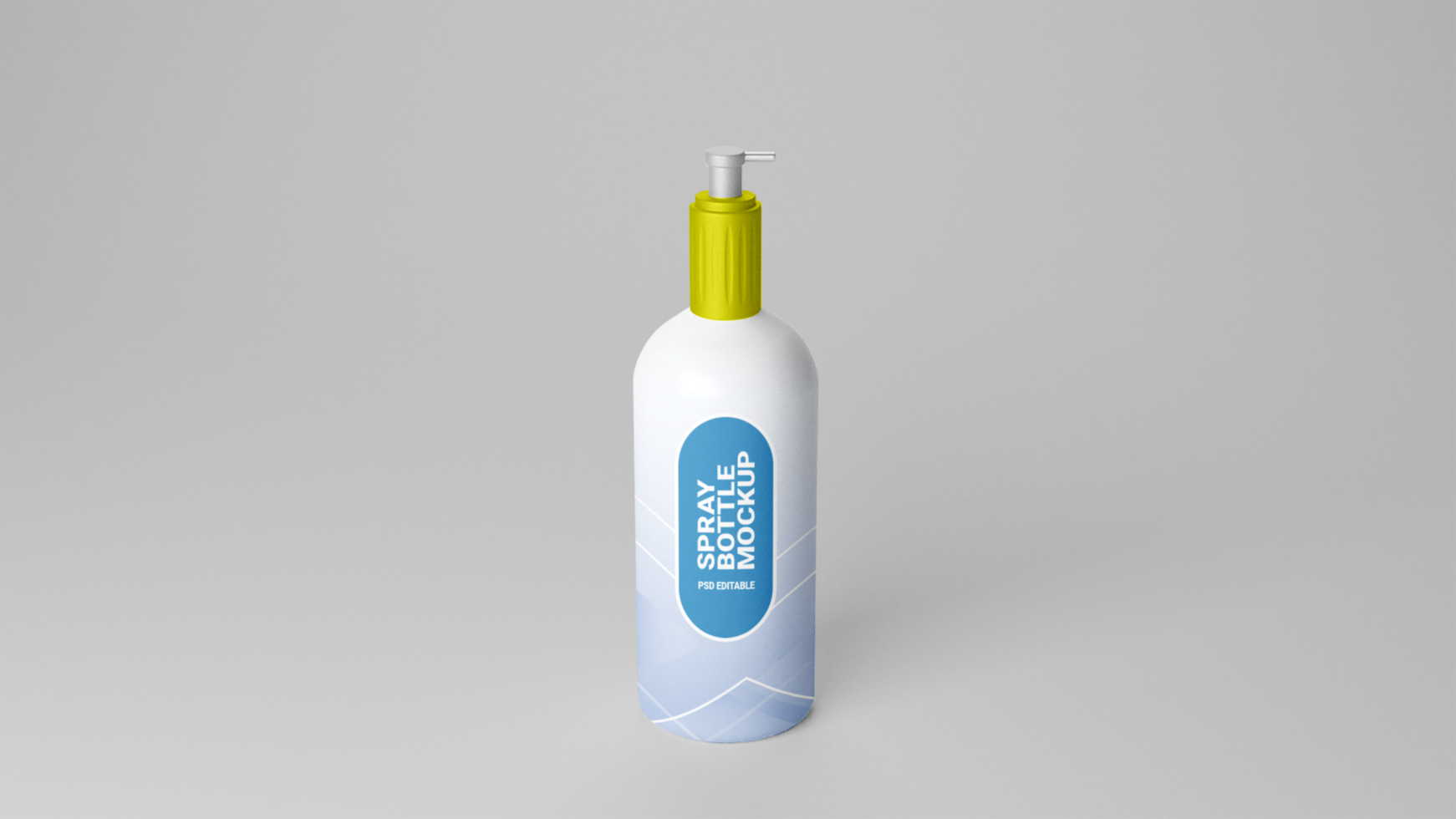 Spray bottle mockup free psd