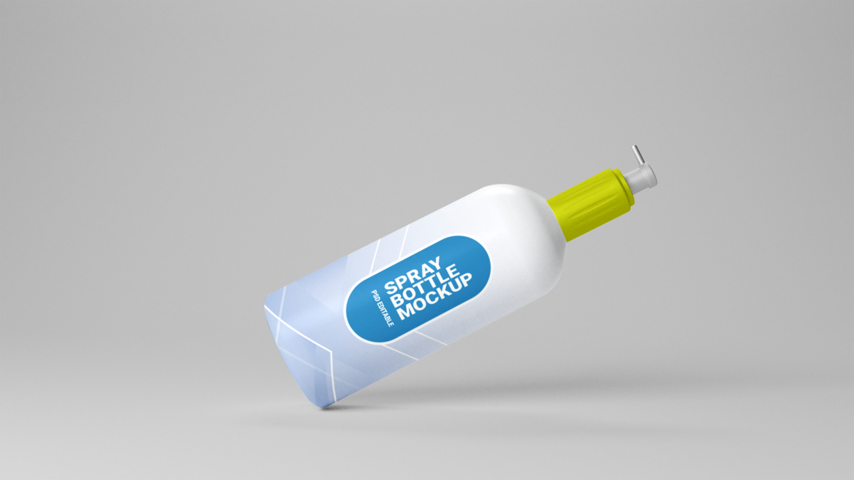 Spray bottle mockup free psd