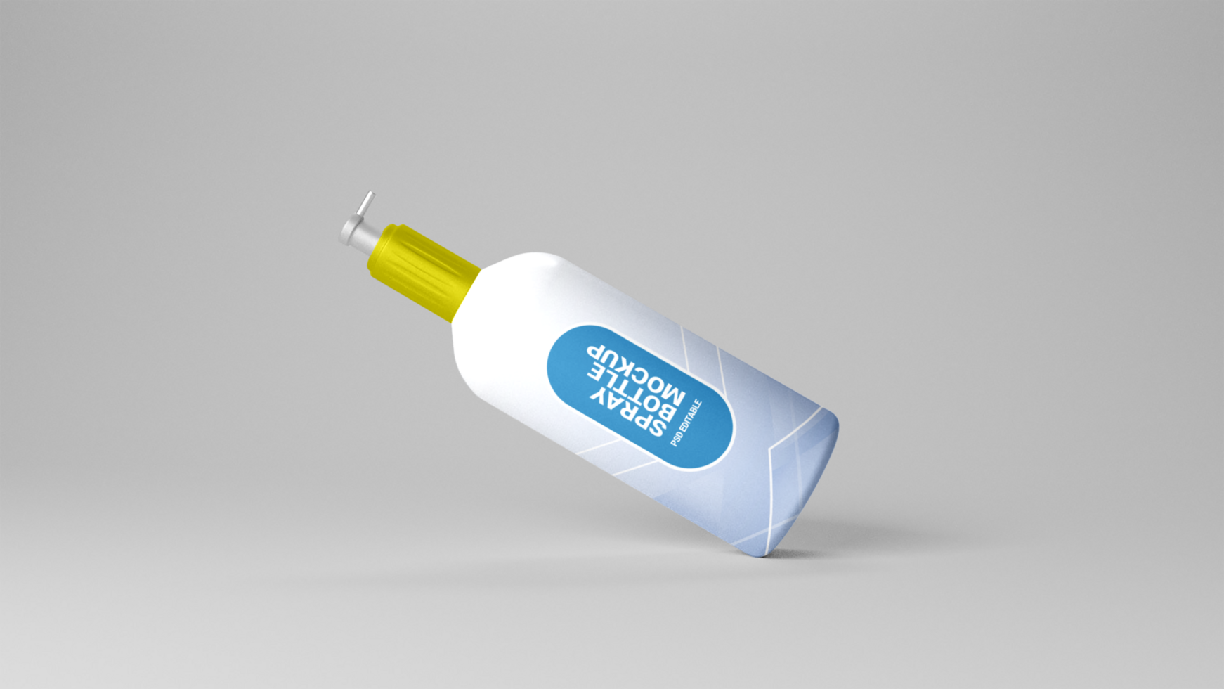 Spray bottle mockup free psd