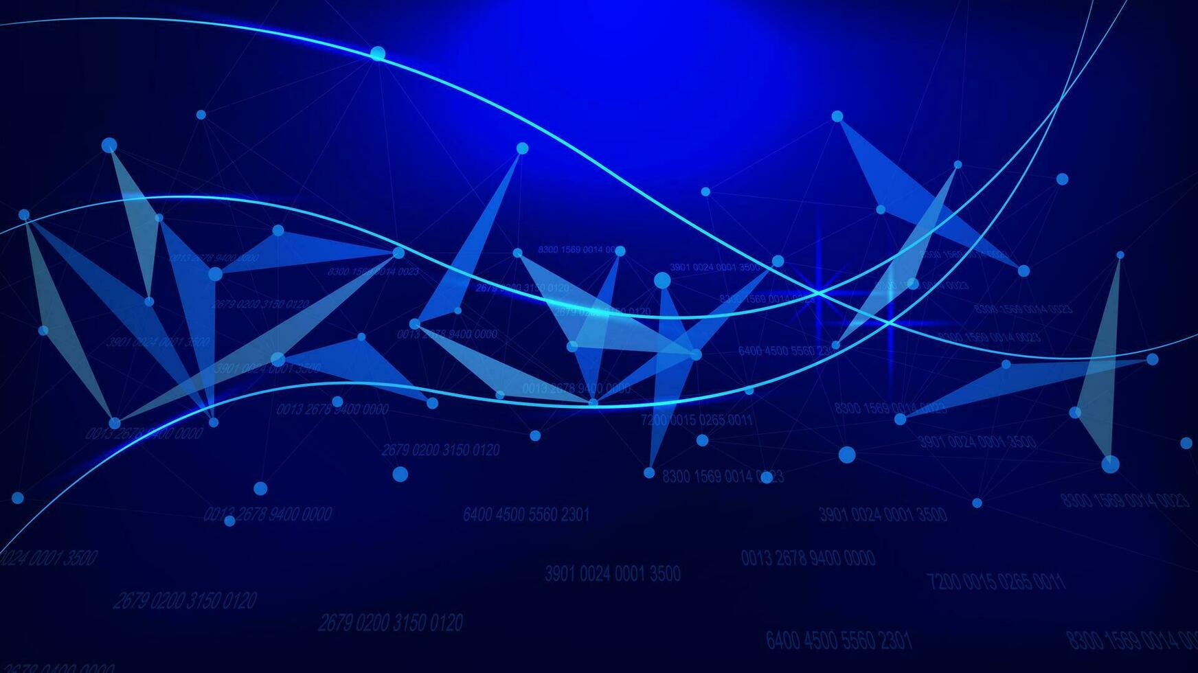 Digital network connection technology banner background with connecting points and lines. Abstract tech and innovation future data concept. Vector illustration.