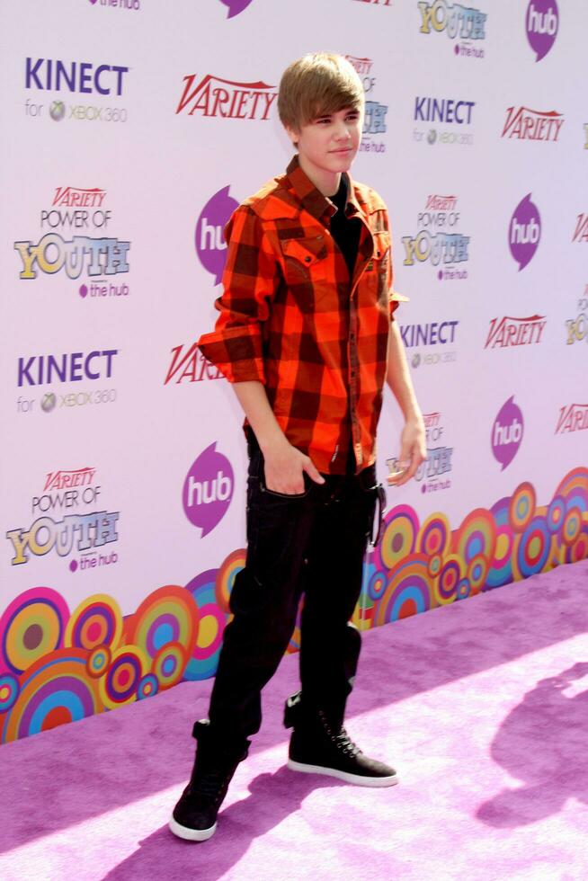 LOS ANGELES, OCT 24 - Justin BIeber arrives at the Variety Power of Youth Event 2010 at Paramount Studios on October 24, 2010 in Los Angeles, CA photo