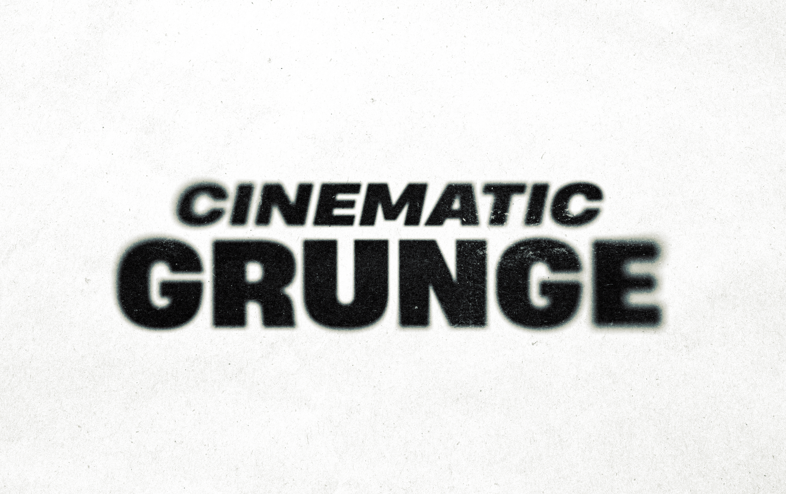 Cinematic Grunge Text Effect - Template psd