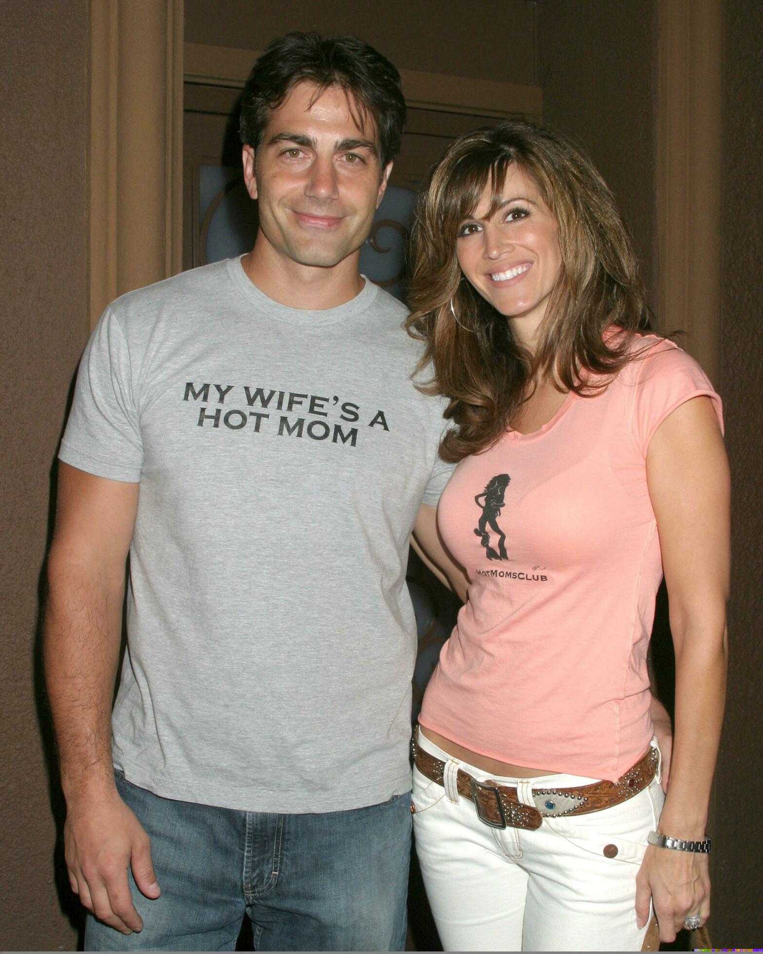 Michael Bergin wife Joy Tilk Hot Moms Night Out Basque Club Los Angeles CA August 10 2005