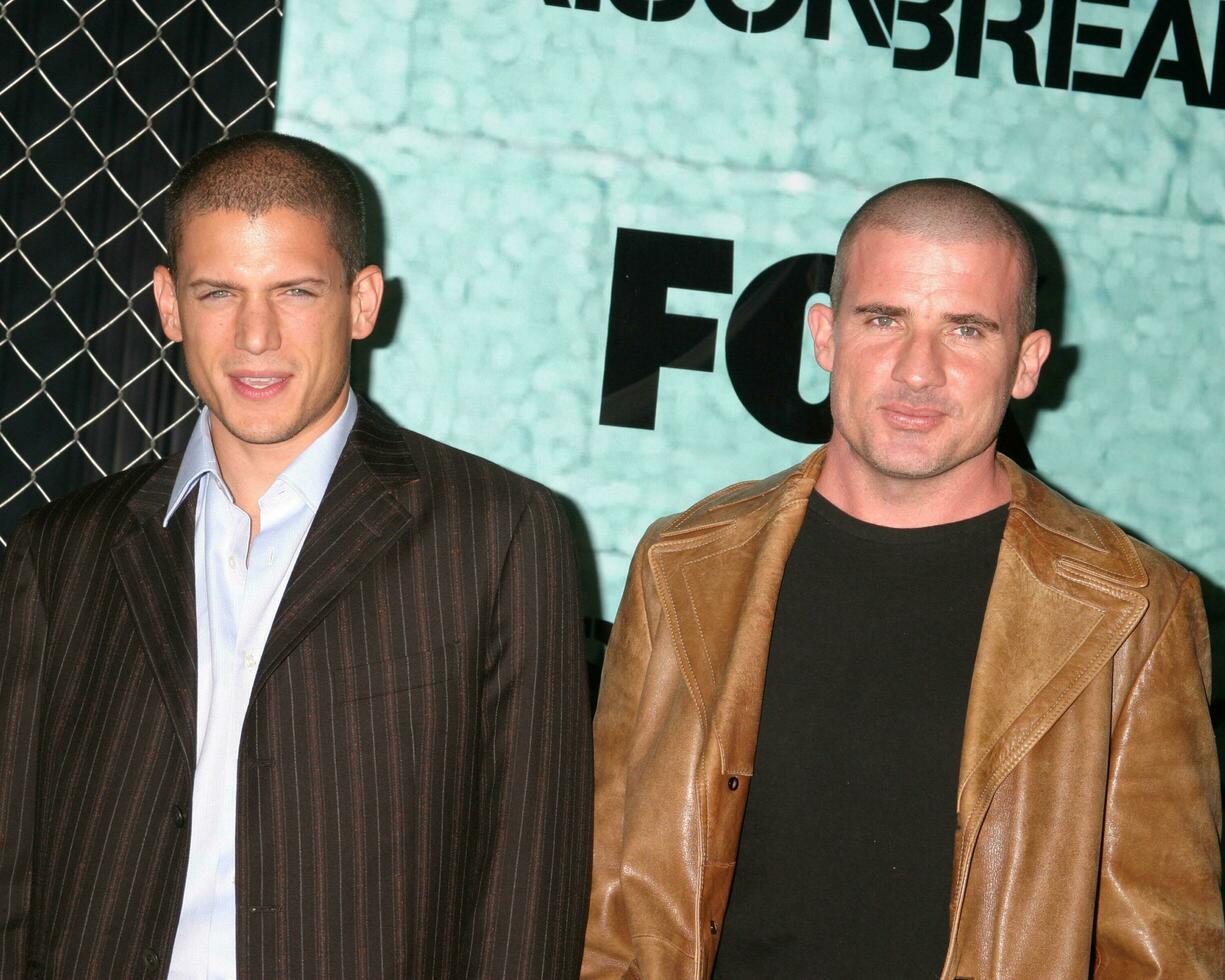 Dominic Purcell Wentworth Miller Prison Break Series Premiere Party Santa Monica Airport Hanger 8 Santa Monica CA August 22 2005 photo