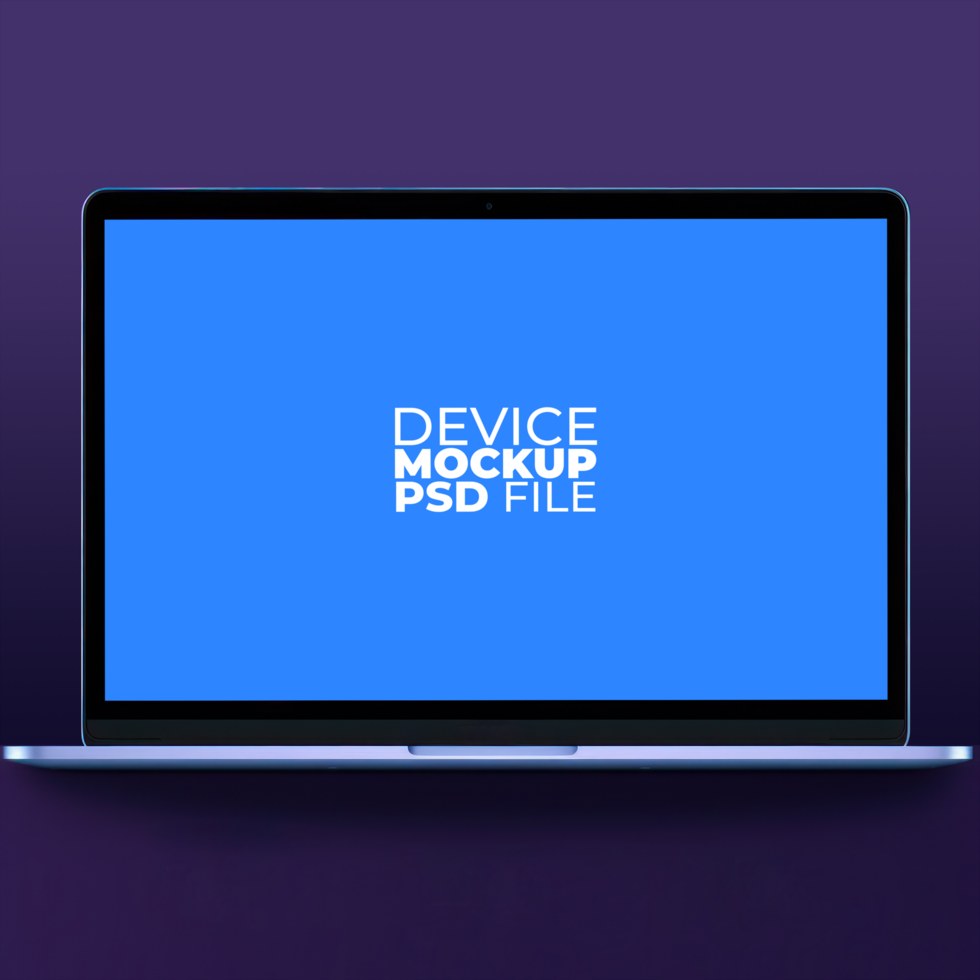 laptop mockup on table AI Generative psd