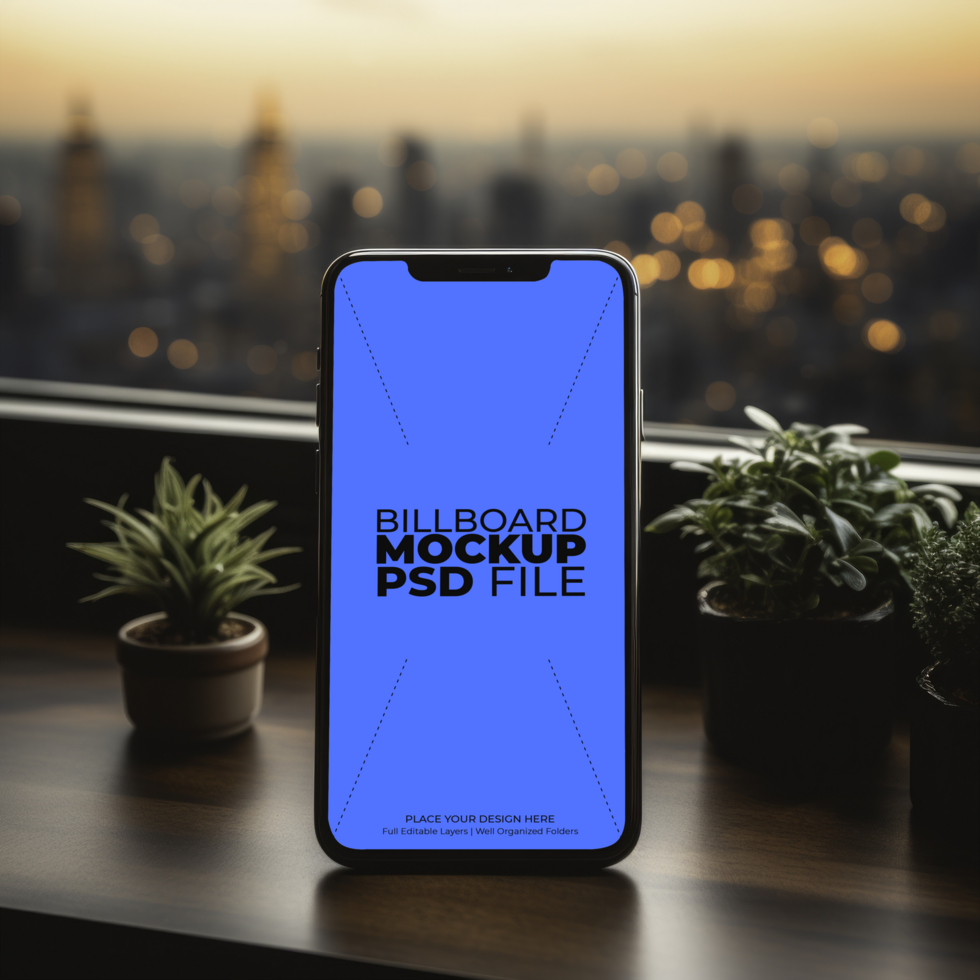 phone mockup with hand AI Generative psd