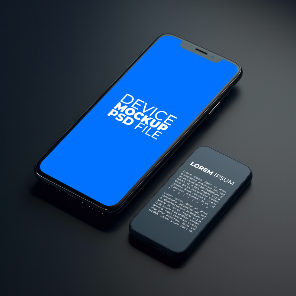 iphone xs max Bosquejo ai generativo psd