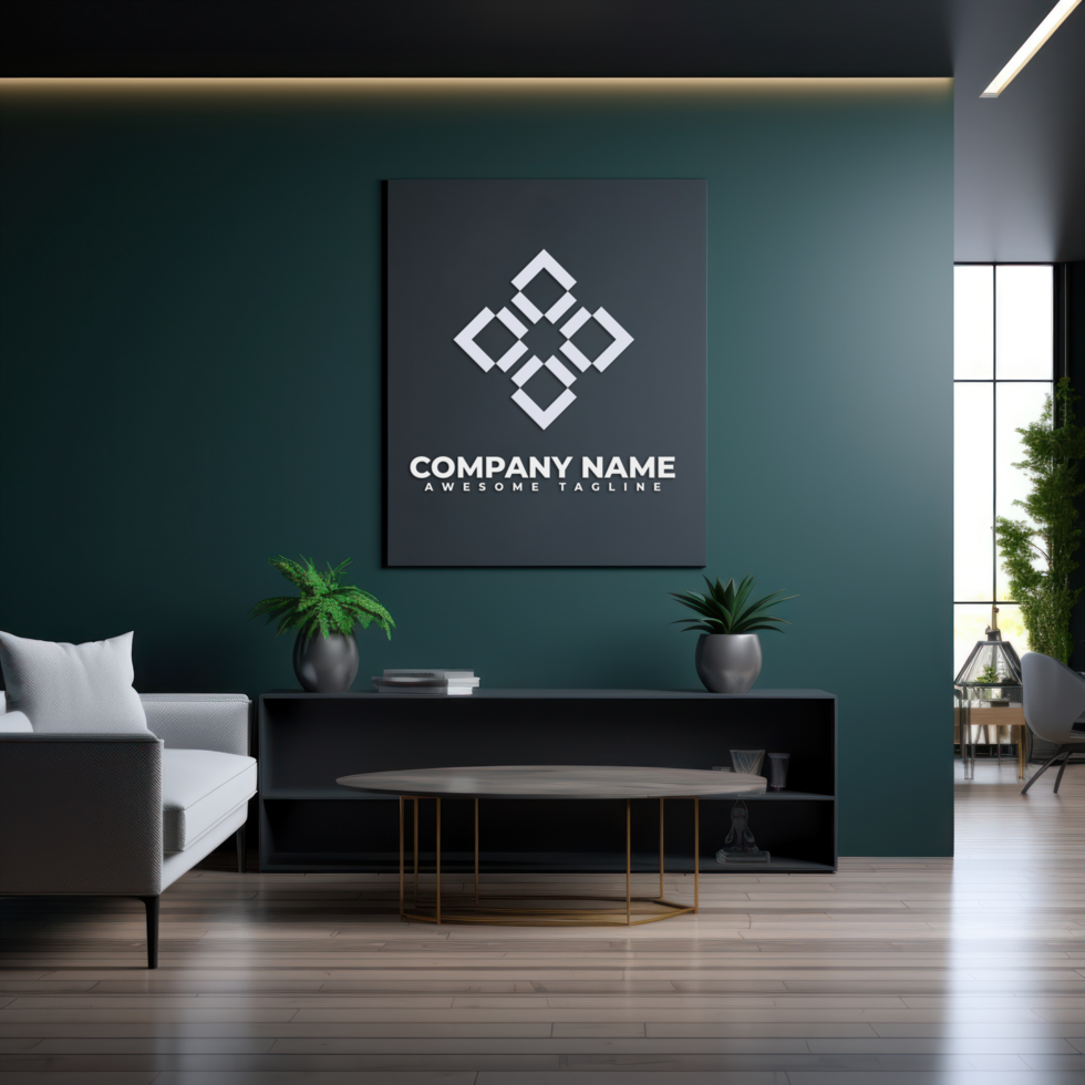 reception room mockup AI Generative psd
