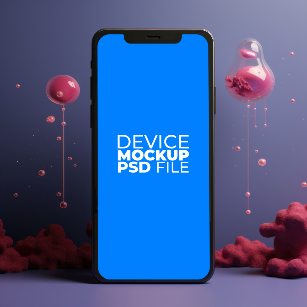 iphone xs max mockup AI Generative psd