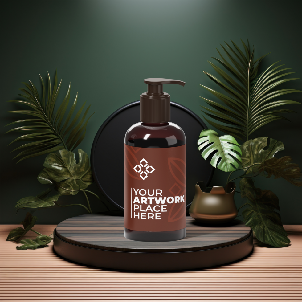 podium mockup on a stage AI Generative psd