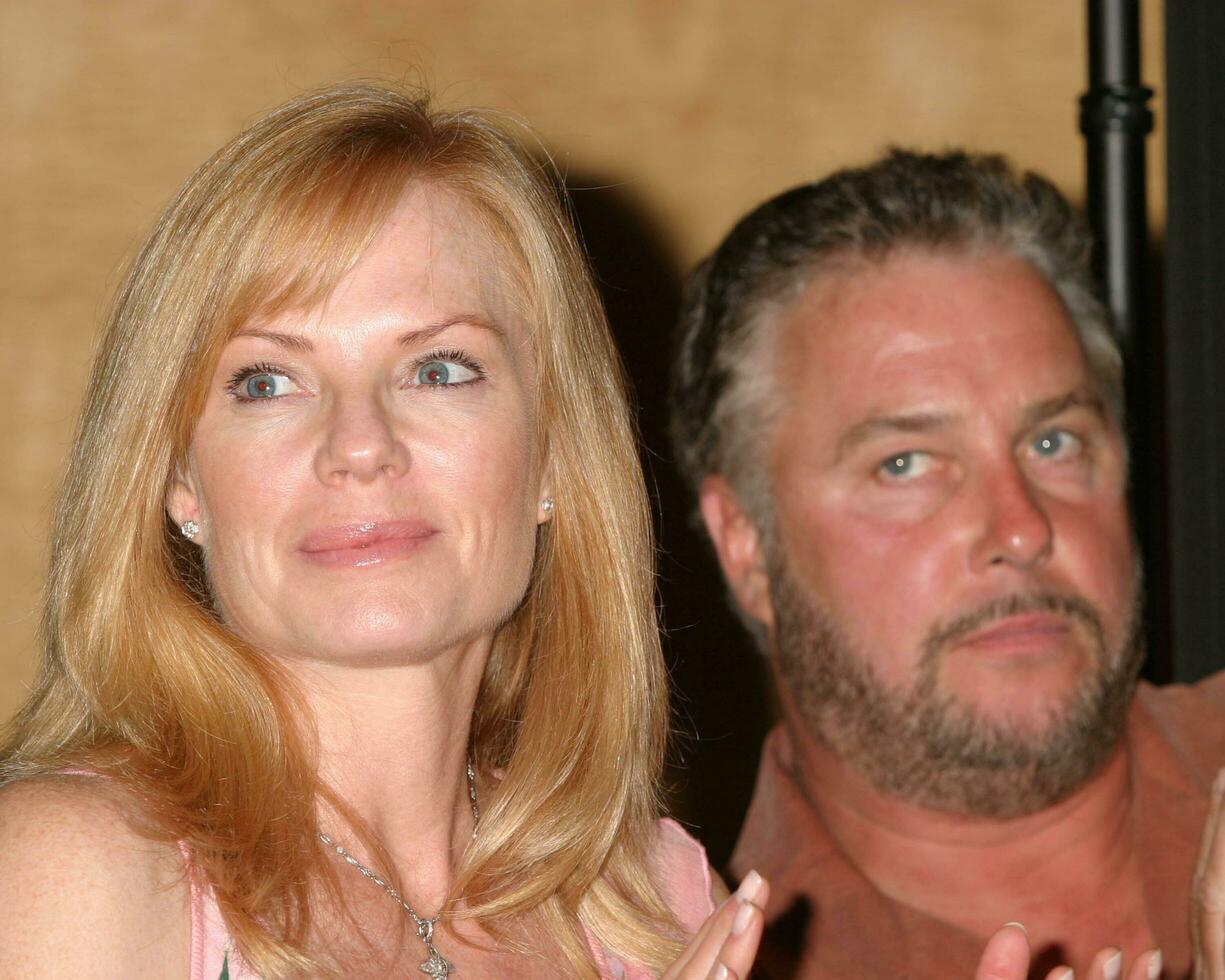 Marg Helgenberger William Petersen SAG Press Conference marking 15th Anniv of Disabilities Act Los Angeles CA July 26 2005 photo
