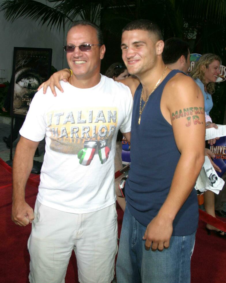 Peter Manfredo Jr and SR Premiere of The Skeleton Key Universal City Walk Los Angeles CA August 2 2005 photo