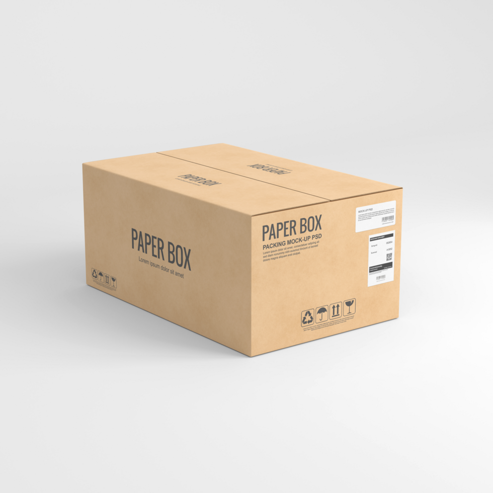 Papier Box Attrappe, Lehrmodell, Simulation psd