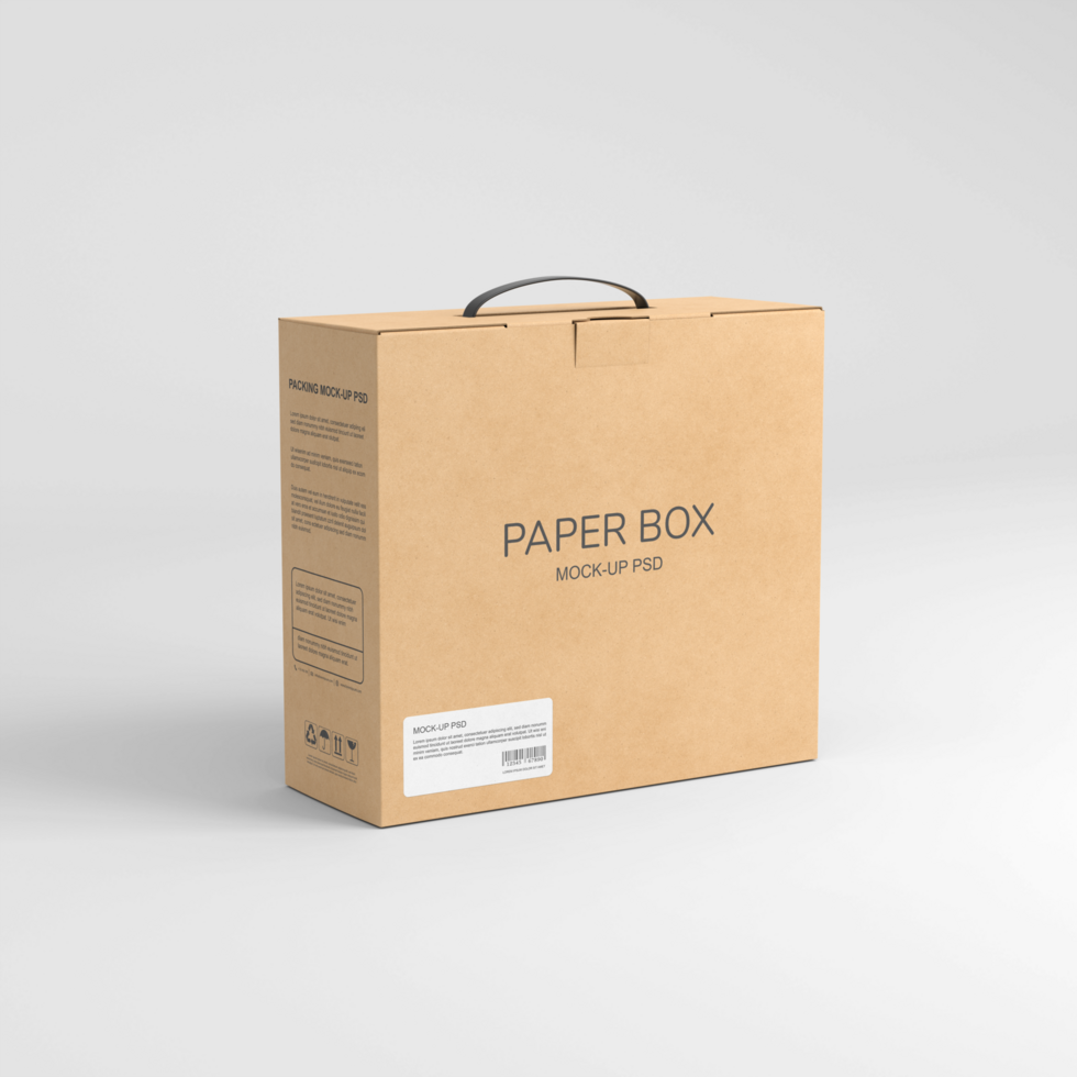 Paper box mockup psd