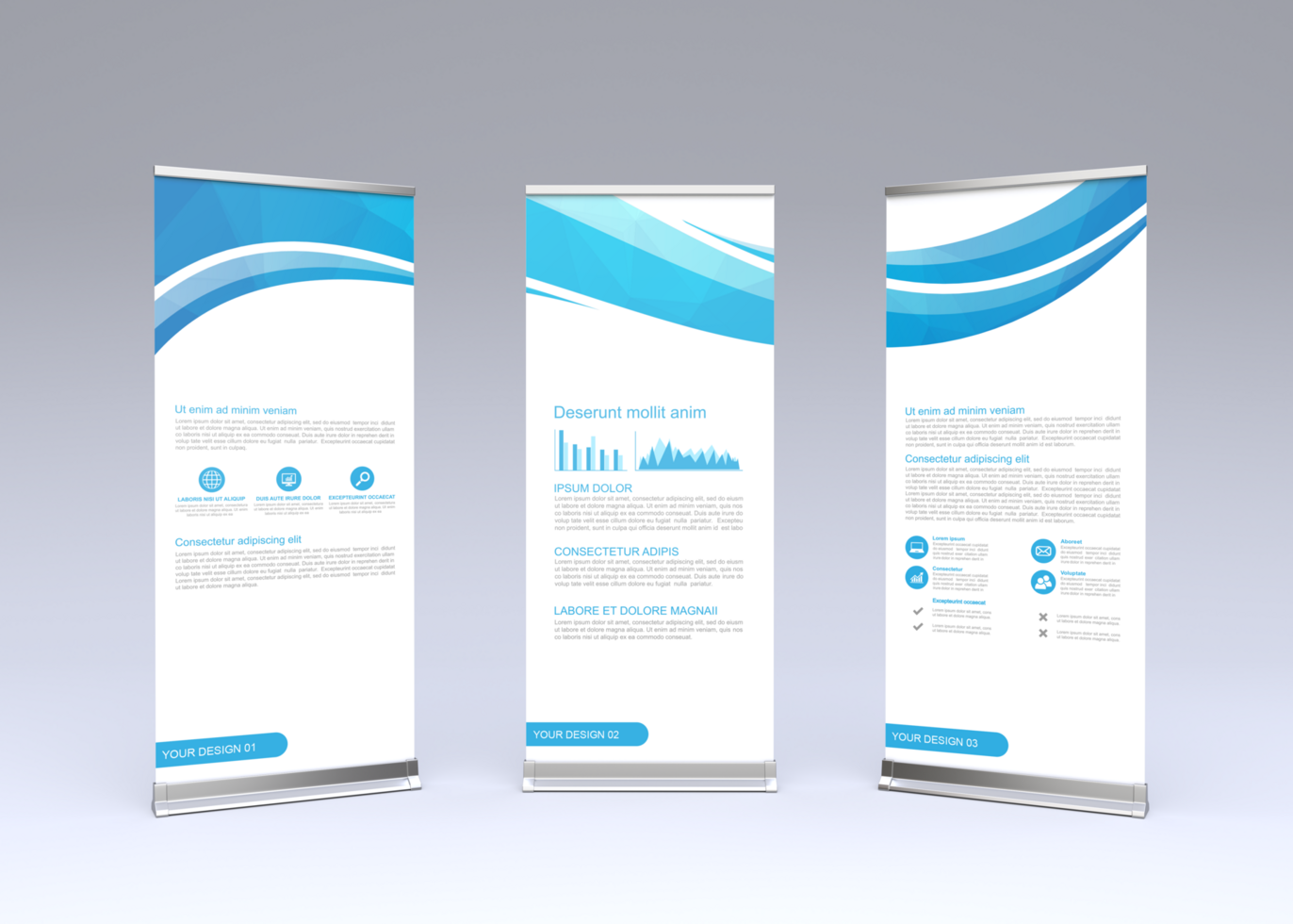 roll up banner mockup psd