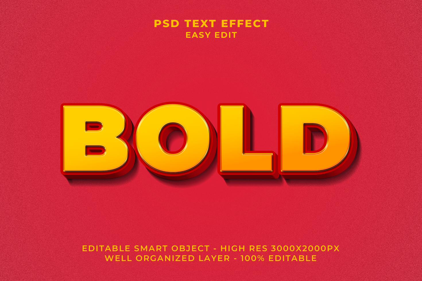 Bold Text Effect psd