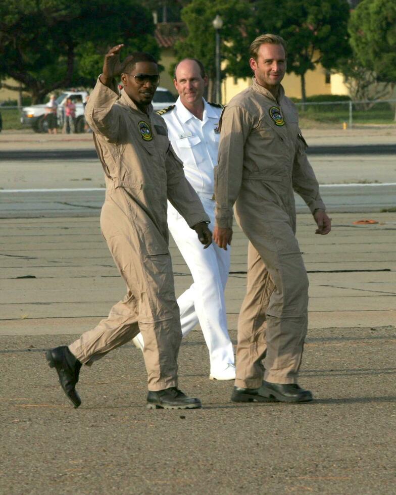 Jamie Foxx Josh Lucas World Premiere of Stealth Coronado Naval Base San Diego CA July 17 2005 photo
