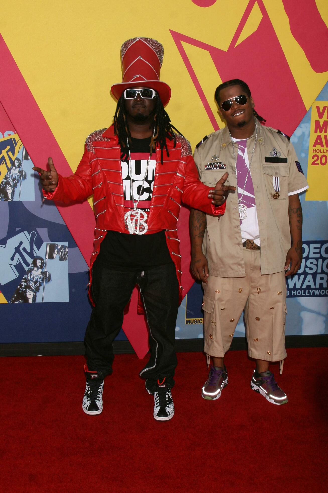 TPain arriving at the Video Music Awards on MTV at Paramount Studios in