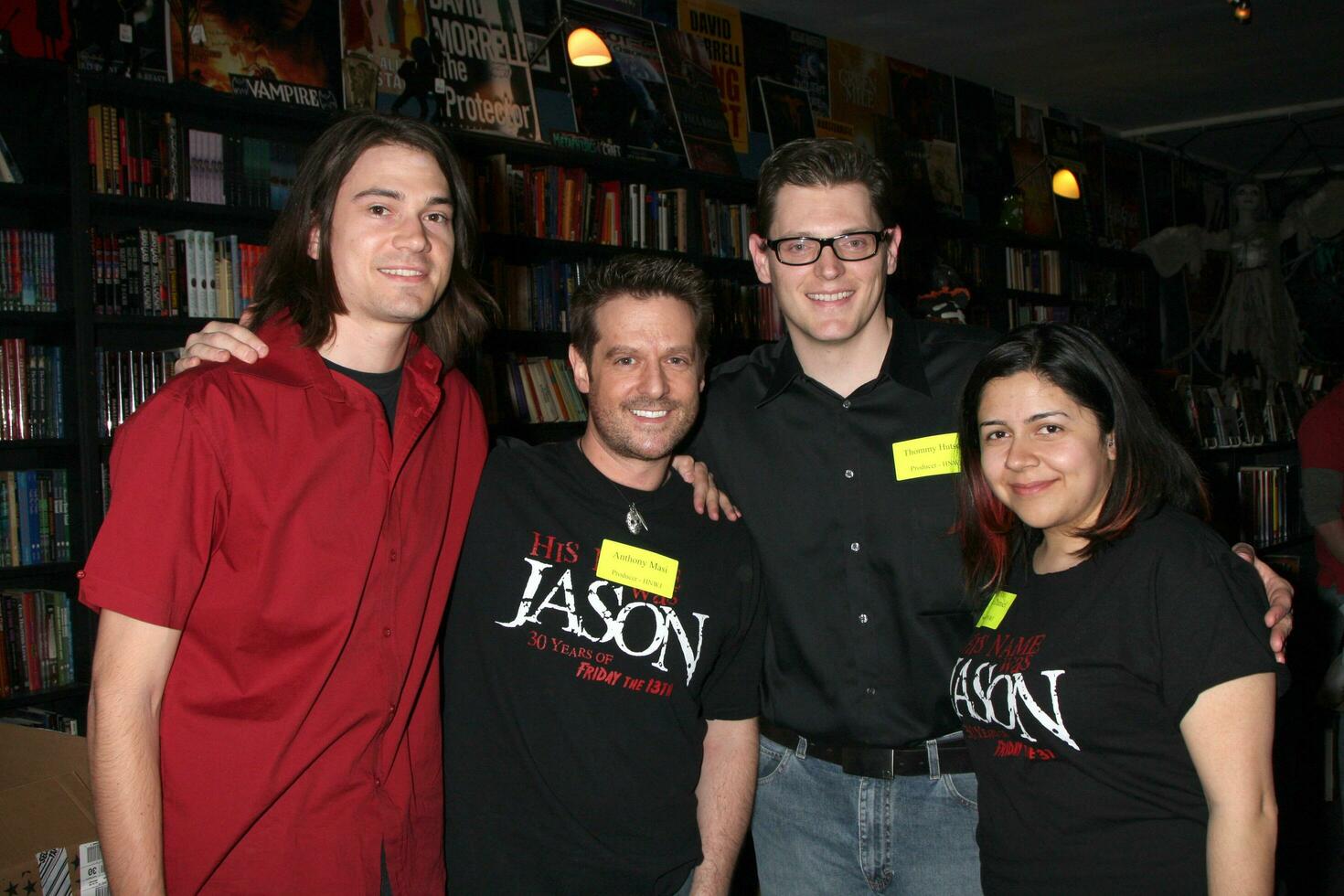 Antonio masi thommy hutson monica Daniel firma de el nuevo DVD lanzamiento su nombre estaba jason 30 años de viernes el 13 a oscuro manjares Tienda en Burbank California en febrero 3 2009 foto