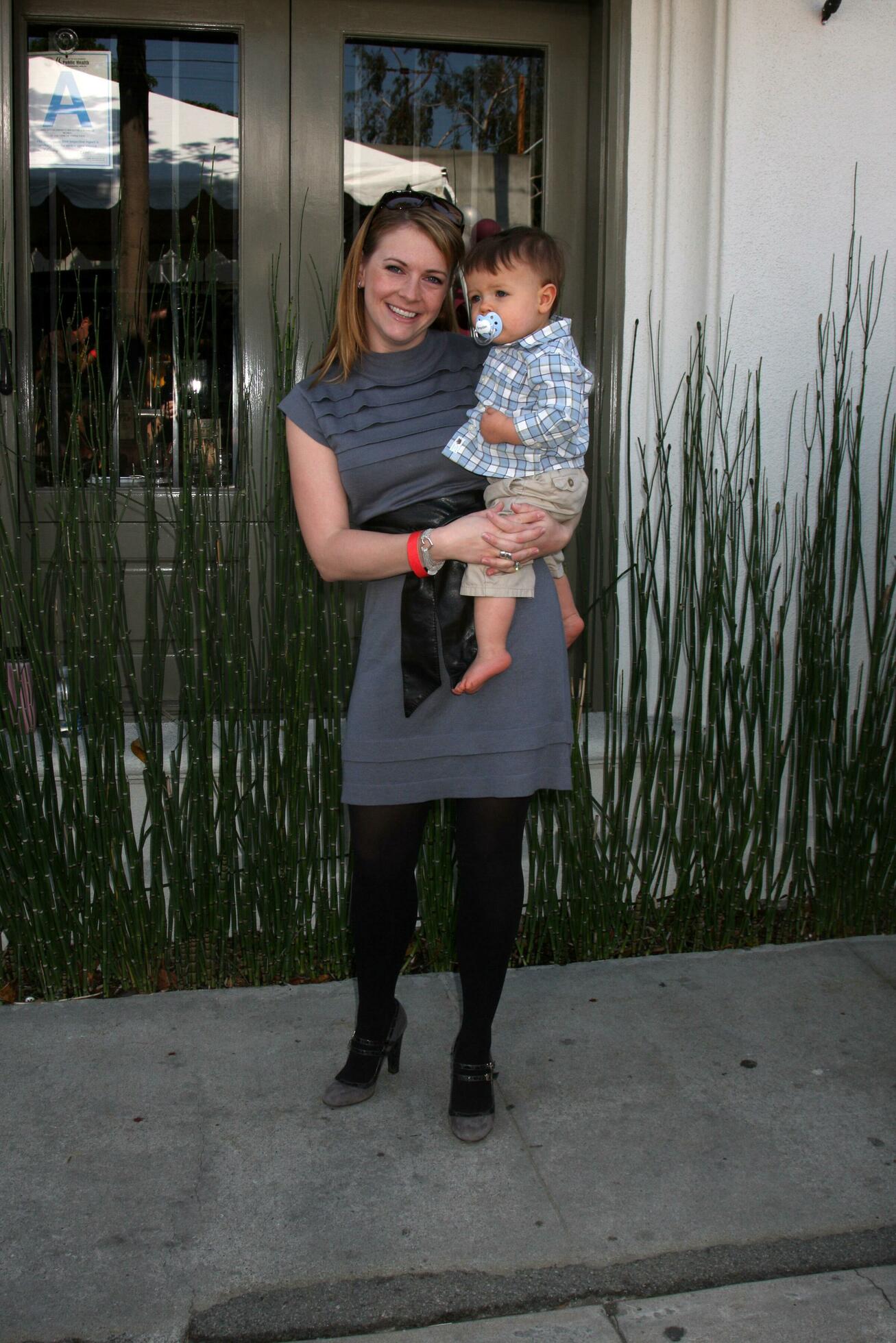 Melissa Joan Hart son Braydon Hart Wilkerson arriving at the 7th Annual
