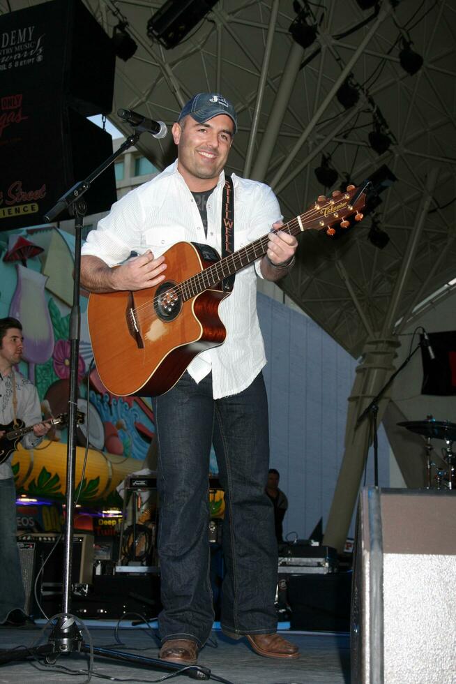 Matt Stillwell performing at the ACM Showcase on Fremont Street in Las Vegas NV on April 3 2009 photo
