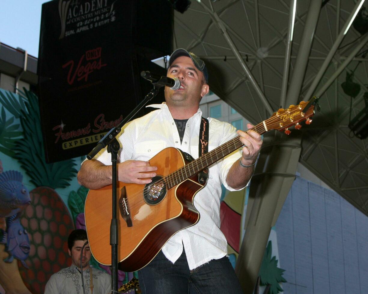 Matt Stillwell performing at the ACM Showcase on Fremont Street in Las Vegas NV on April 3 2009 photo