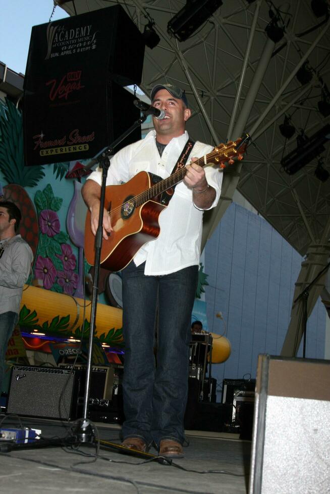 Matt Stillwell performing at the ACM Showcase on Fremont Street in Las Vegas NV on April 3 2009 photo