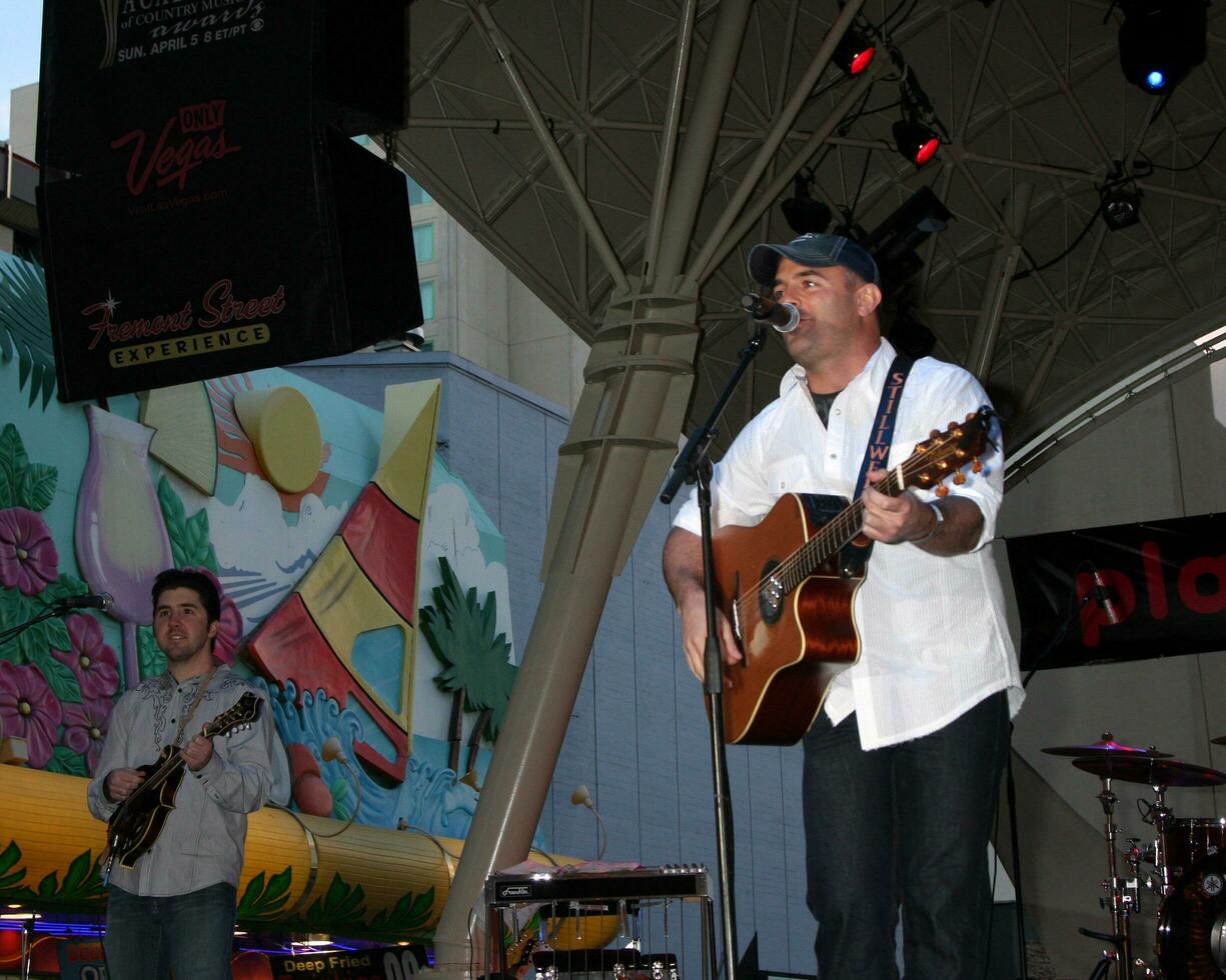 Matt Stillwell performing at the ACM Showcase on Fremont Street in Las Vegas NV on April 3 2009 photo