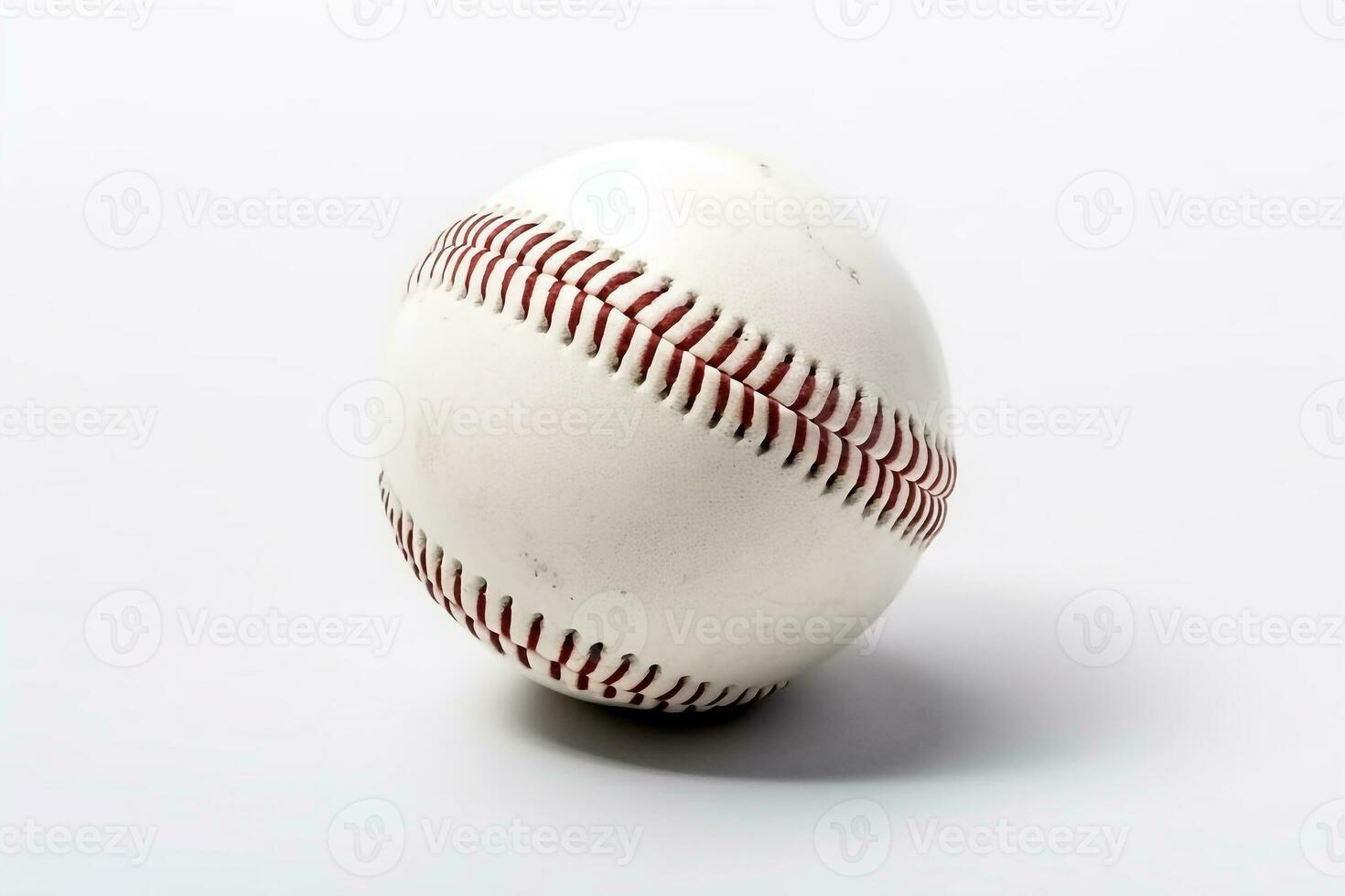 Baseball isolate on white background.Generative Ai. photo