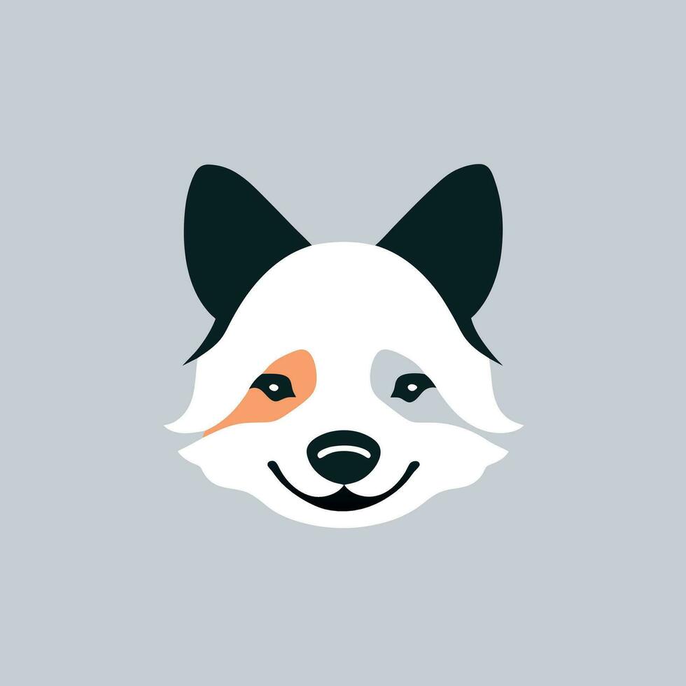 Happy cartoon puppy, portrait of cute little dog. Vector illustration. Design for a masquerade.