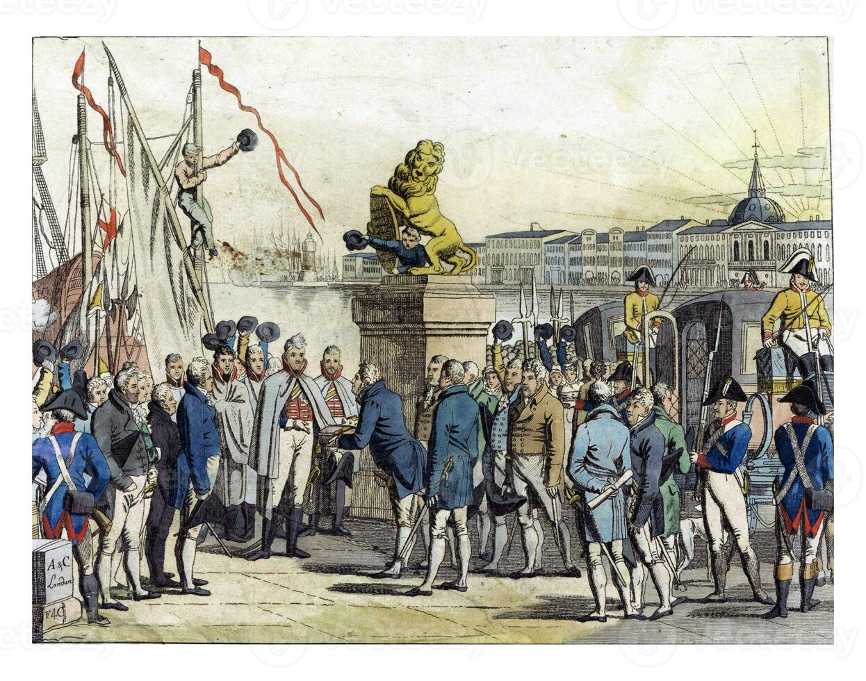 Arrival of the Sovereign Prince in Amsterdam, 1813 photo