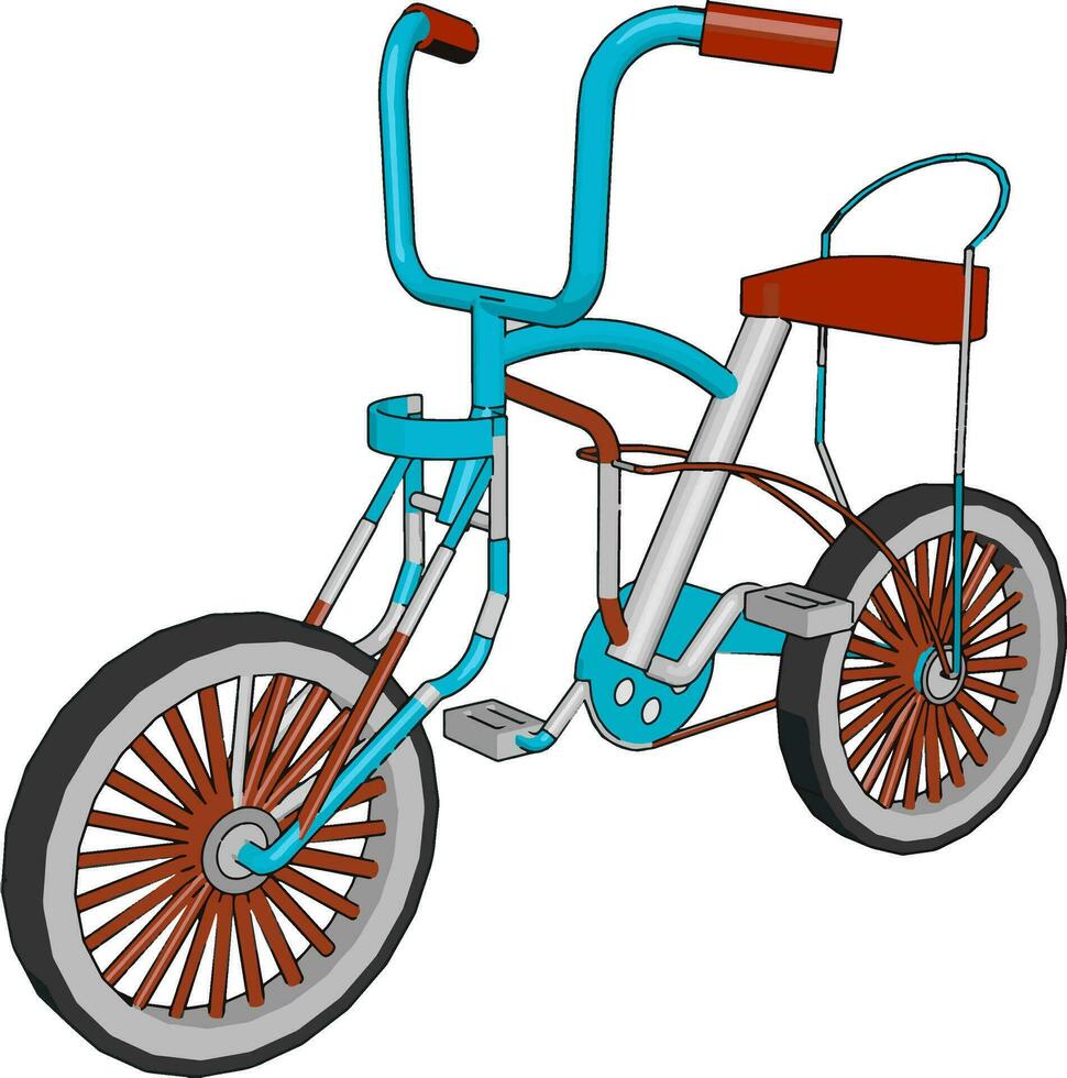Bicycle different elements and its use and working in cycle vector or color illustration