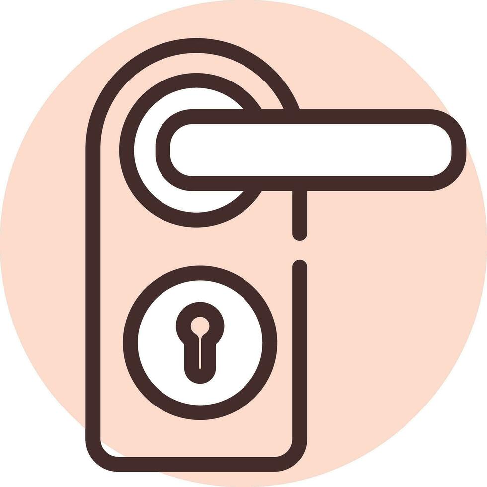 Construction lock icon vector on white background.