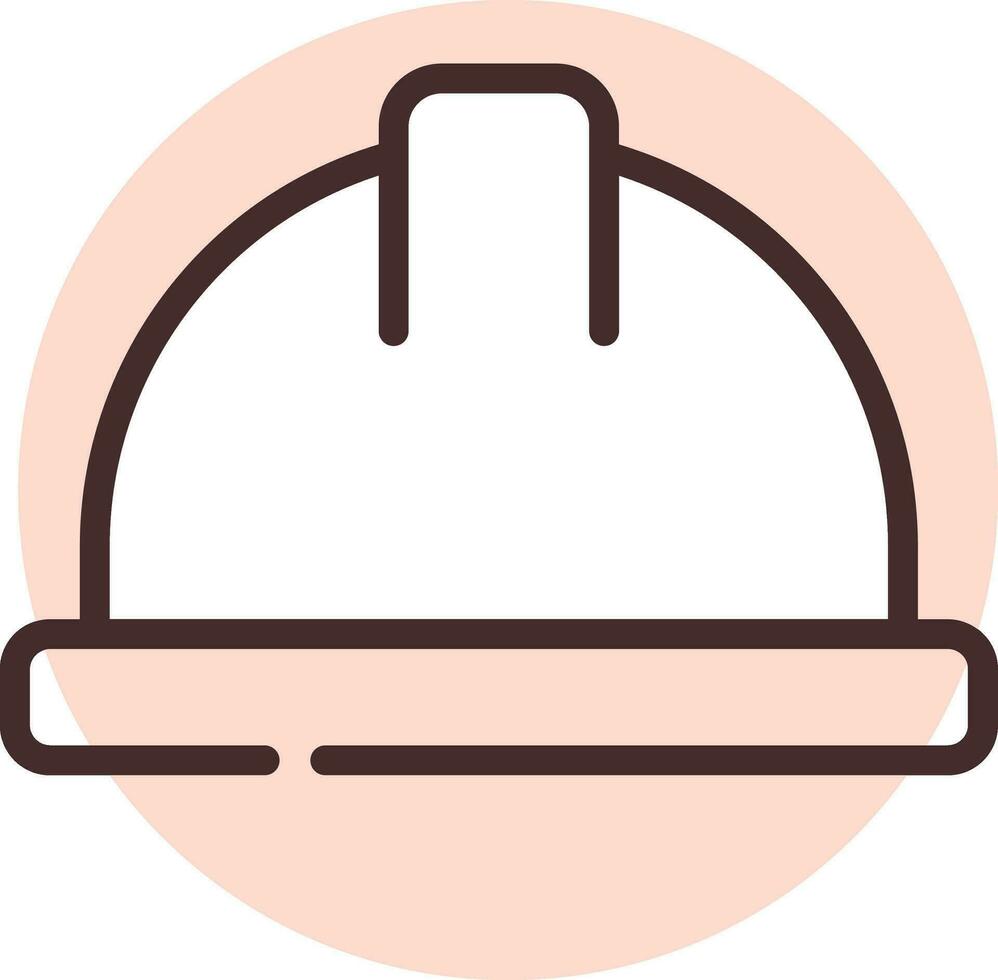 vector de icono de casco de construcción sobre fondo blanco.