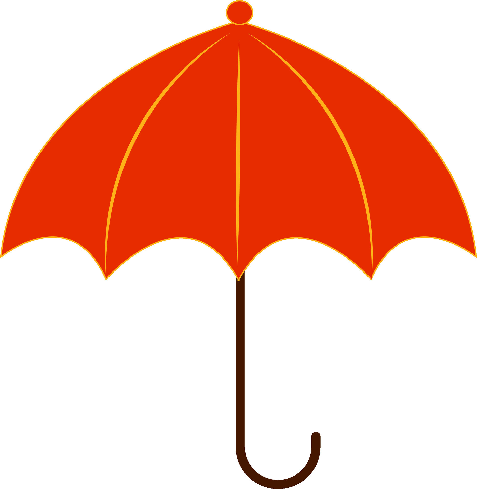 Clipart of a red-colored compact and light umbrellaRed umbrella with hook  handle looks stylish vector or color illustration 34453026 Vector Art at  Vecteezy