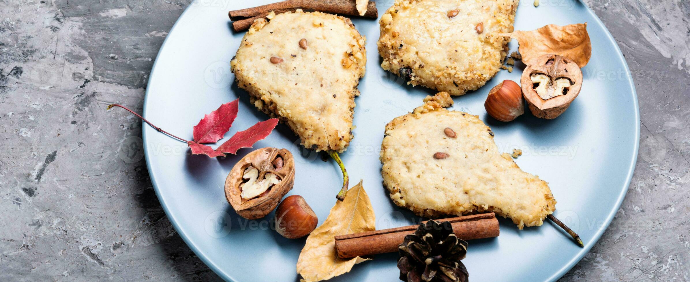 Autumn pear cookies photo