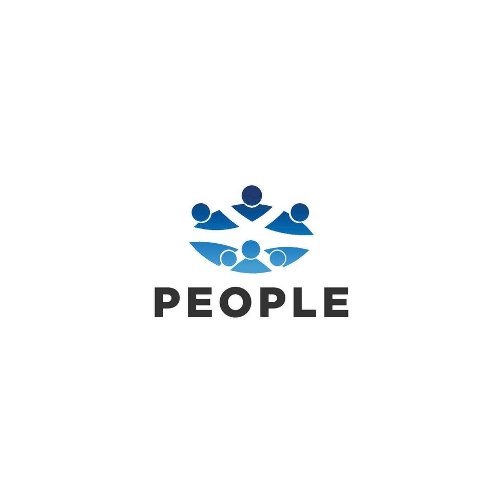 Creative community logo concept People vector